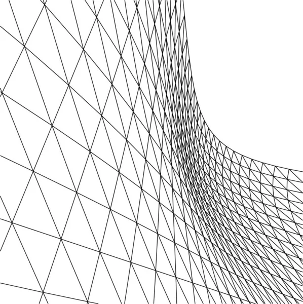 Abstrakte Zeichnungslinien Architektonischen Kunstkonzept Minimale Geometrische Formen — Stockvektor