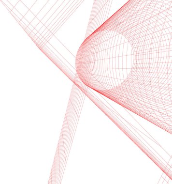 Mimari sanat konseptinde soyut çizgiler, minimum geometrik şekiller. 