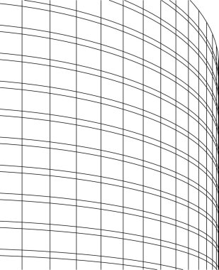 Mimari sanat konseptinde soyut çizgiler, minimum geometrik şekiller. 