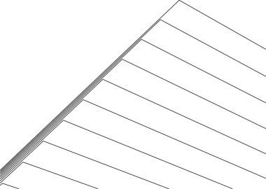 Mimari sanat konseptinde soyut çizgiler, minimum geometrik şekiller. 