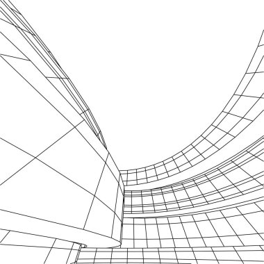 minimal geometrik şekiller, mimari çizgiler