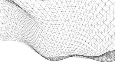 Mimari sanat konseptinde soyut çizgiler, minimum geometrik şekiller.