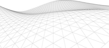 Mimari sanat konseptinde soyut çizgiler, minimum geometrik şekiller.