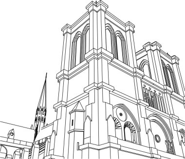 Mimari sanat konseptinde soyut çizgiler, minimum geometrik şekiller. 