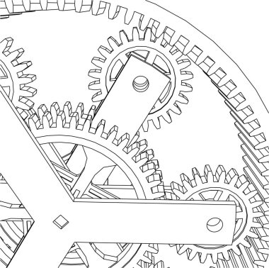 Mimari sanat konseptinde soyut çizgiler, minimum geometrik şekiller. 
