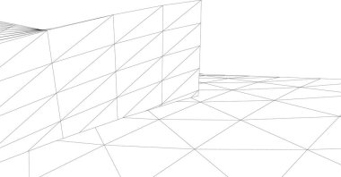 minimal geometrik şekiller, mimari çizgiler