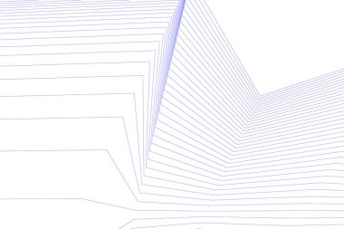 Mimari sanat konseptinde soyut çizgiler, minimum geometrik şekiller. 