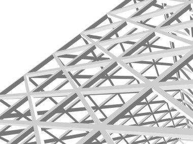 Mimari sanat konseptinde soyut çizgiler, minimum geometrik şekiller. 