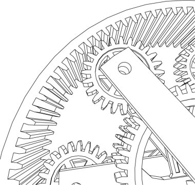 Mimari sanat konseptinde soyut çizgiler, minimum geometrik şekiller. 