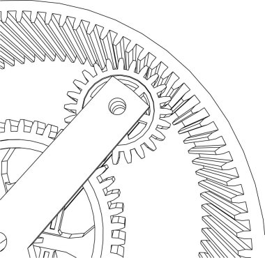 Mimari sanat konseptinde soyut çizgiler, minimum geometrik şekiller. 