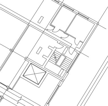 minimal geometrik şekiller, mimari çizgiler