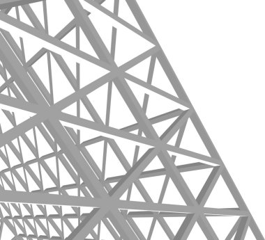 Mimari sanat konseptinde soyut çizgiler, minimum geometrik şekiller. 