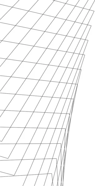 Minimale Geometrische Formen Architektonische Linien — Stockvektor