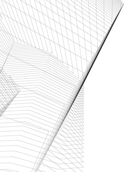 Minimale Geometrische Vormen Architectonische Lijnen — Stockvector