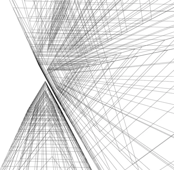 Arquitectura Edificio Ilustración Sobre Fondo — Archivo Imágenes Vectoriales