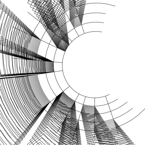 Abstracte Tekenlijnen Architectonisch Kunstconcept Minimale Geometrische Vormen — Stockvector