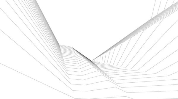 Linhas Abstratas Desenho Conceito Arte Arquitetônica Formas Geométricas Mínimas —  Vetores de Stock