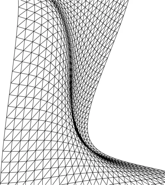 Abstrakcyjne Linie Rysunku Koncepcji Sztuki Architektonicznej Minimalne Kształty Geometryczne — Wektor stockowy