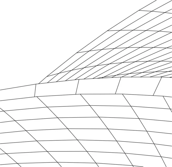 Formas Geométricas Mínimas Linhas Arquitetônicas —  Vetores de Stock