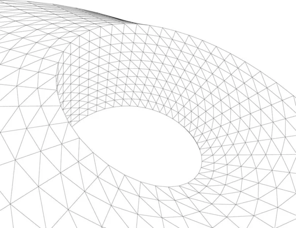 Linhas Abstratas Desenho Conceito Arte Arquitetônica Formas Geométricas Mínimas — Vetor de Stock