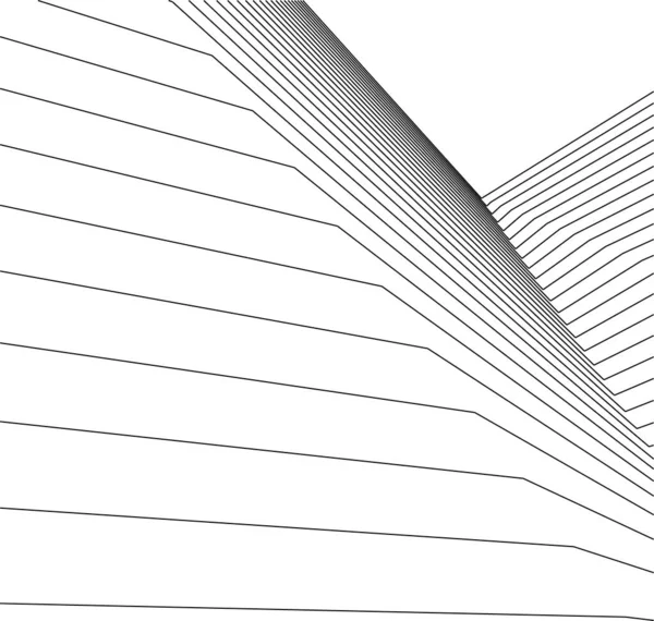 Formas Geométricas Mínimas Líneas Arquitectónicas — Vector de stock