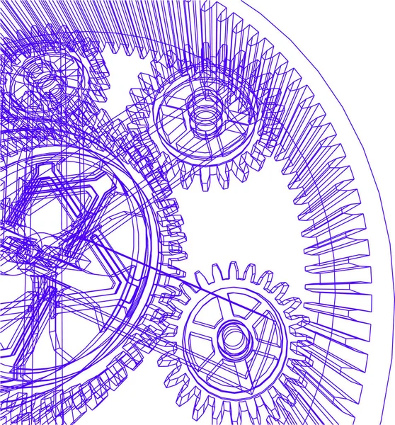 Arquitectura Edificio Ilustración Sobre Fondo — Archivo Imágenes Vectoriales