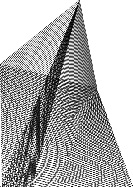 Minimális Geometriai Formák Építészeti Vonalak — Stock Vector