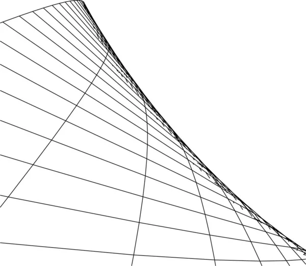 Minimala Geometriska Former Arkitektoniska Linjer — Stock vektor