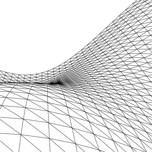 Linhas Abstratas Desenho Conceito Arte Arquitetônica Formas Geométricas Mínimas — Vetor de Stock