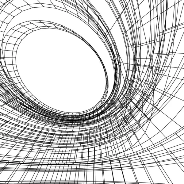 Mimari Sanat Konseptinde Soyut Çizgiler Minimum Geometrik Şekiller — Stok Vektör