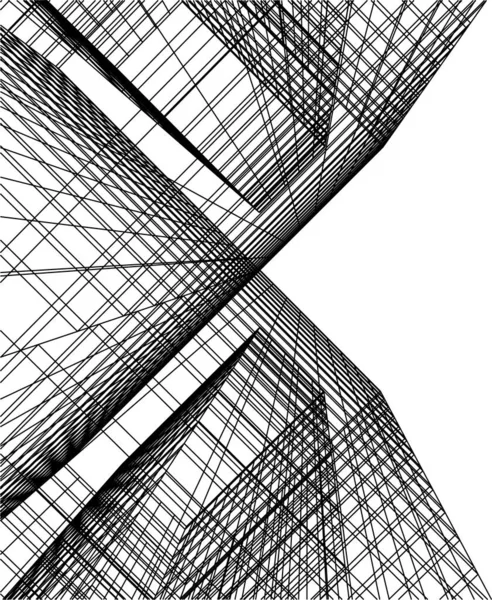 Arkitektur Byggnad Illustration Bakgrund — Stock vektor