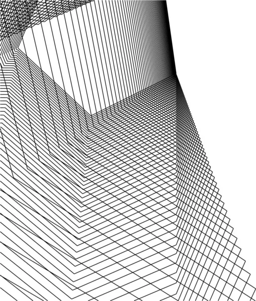 Минимальные Геометрические Формы Архитектурные Линии — стоковый вектор