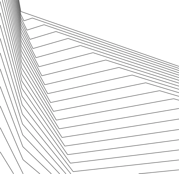 Formas Geométricas Mínimas Líneas Arquitectónicas — Archivo Imágenes Vectoriales