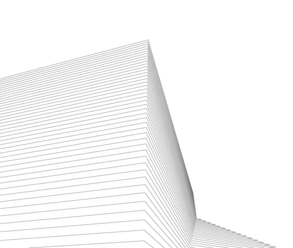 Lignes Dessin Abstraites Dans Concept Art Architectural Formes Géométriques Minimales — Image vectorielle