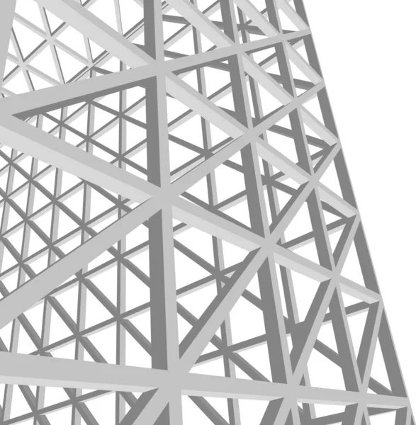 Abstracte Tekenlijnen Architectonisch Kunstconcept Minimale Geometrische Vormen — Stockvector