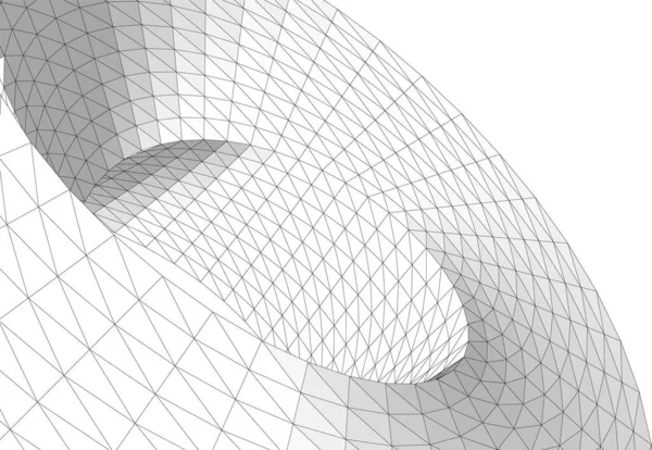 Linhas Abstratas Desenho Conceito Arte Arquitetônica Formas Geométricas Mínimas —  Vetores de Stock