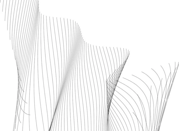 Linhas Abstratas Desenho Conceito Arte Arquitetônica Formas Geométricas Mínimas —  Vetores de Stock