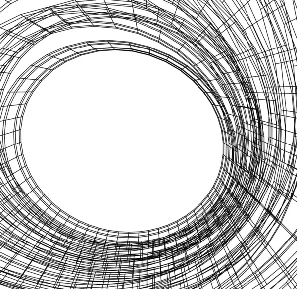 Abstrakcyjne Linie Rysunku Koncepcji Sztuki Architektonicznej Minimalne Kształty Geometryczne — Wektor stockowy