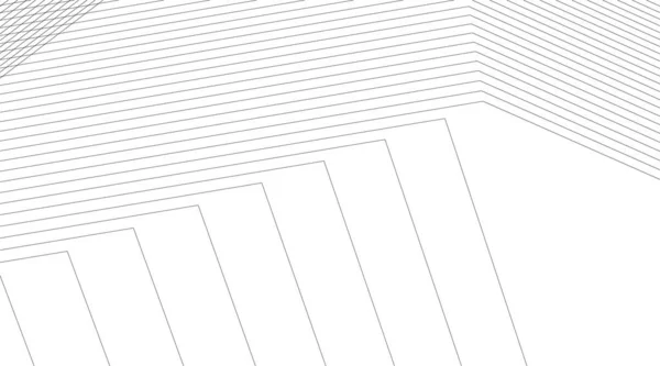 Abstracte Tekenlijnen Architectonisch Kunstconcept Minimale Geometrische Vormen — Stockvector