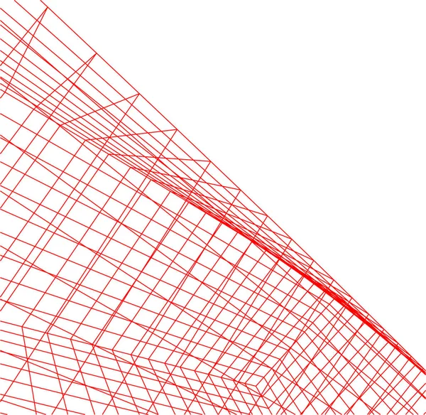 Linhas Abstratas Desenho Conceito Arte Arquitetônica Formas Geométricas Mínimas —  Vetores de Stock