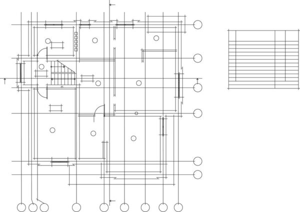 Abstract drawing lines in architectural art concept, minimal geometrical shapes. 