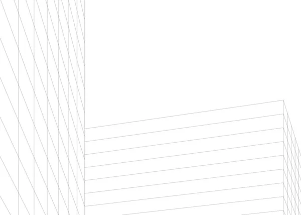 Formas Geométricas Mínimas Linhas Arquitetônicas —  Vetores de Stock