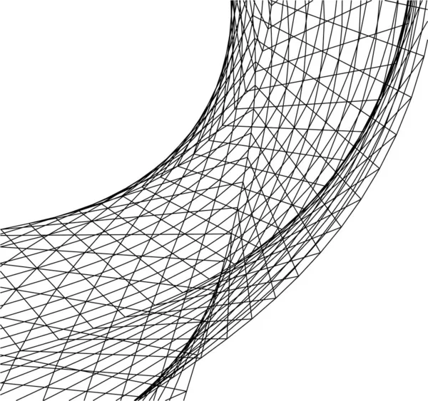 Linhas Abstratas Desenho Conceito Arte Arquitetônica Formas Geométricas Mínimas — Vetor de Stock