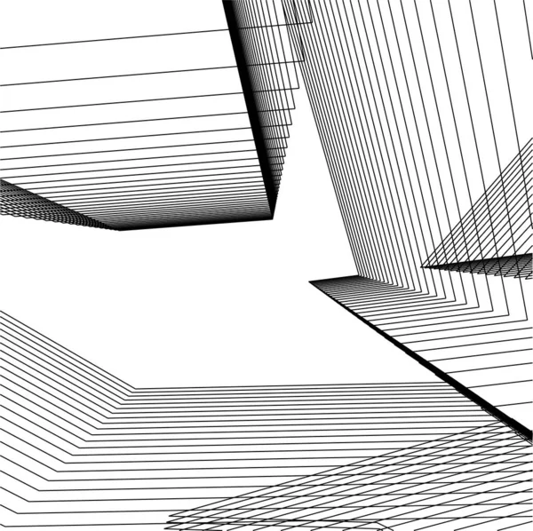 Formas Geométricas Mínimas Líneas Arquitectónicas — Vector de stock