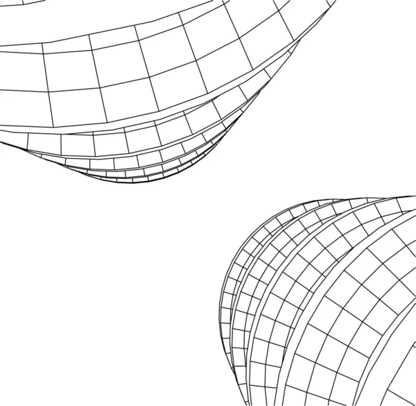 Formas Geométricas Mínimas Líneas Arquitectónicas — Vector de stock