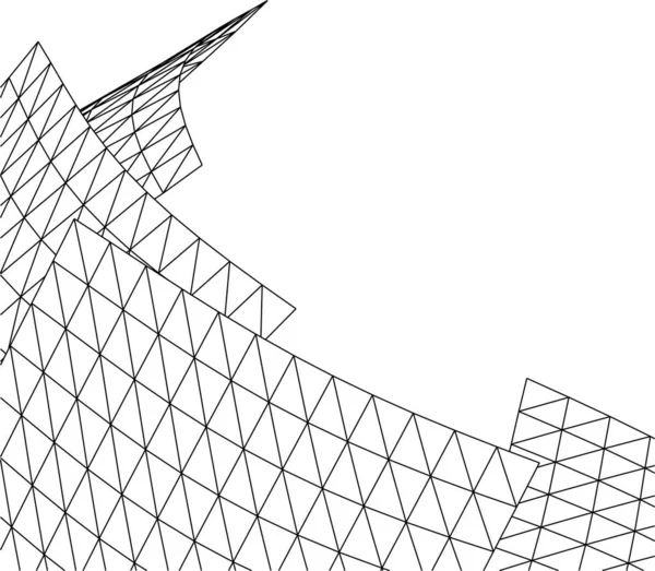 Formas Geométricas Mínimas Linhas Arquitetônicas —  Vetores de Stock