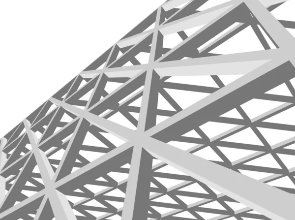 Lignes Dessin Abstraites Dans Concept Art Architectural Formes Géométriques Minimales — Image vectorielle