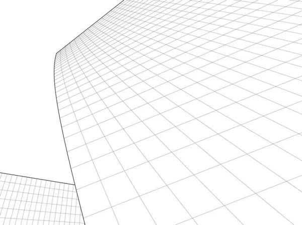 建築芸術の概念における抽象的な線や最小限の幾何学的形状 — ストックベクタ