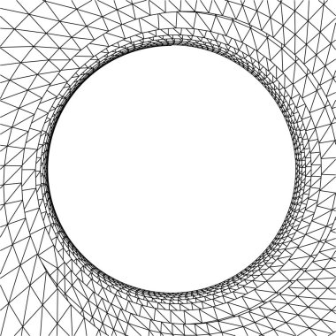 Mimari sanat konseptinde soyut çizgiler, minimum geometrik şekiller. 