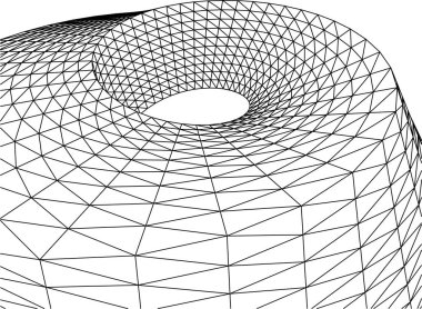 Mimari sanat konseptinde soyut çizgiler, minimum geometrik şekiller. 